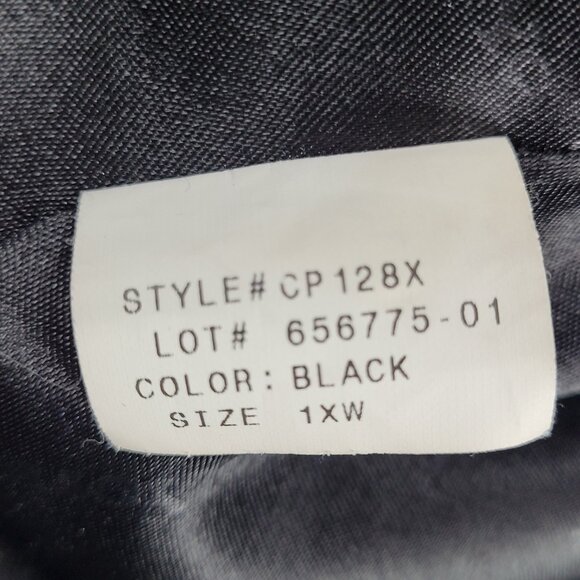 Preston & York Black Buttoned Lined Pockets Over Coat Size 1XW - Picture 4 of 13